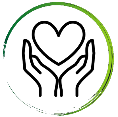 A pair of hands holding a heart